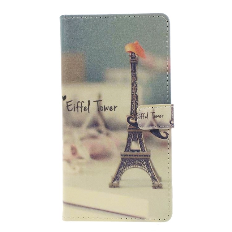 For Huawei P20 Pro Pattern Printing Stand Leather Wallet Folio Phone Accessory Case - Eiffel Tower-3