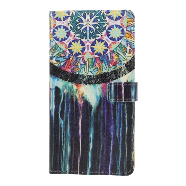Pattern Printing PU Leather Wallet Phone Case for Huawei P20 - Dream Catcher-3