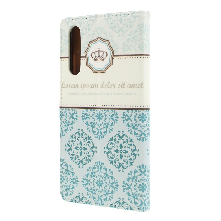 Pattern Printing PU Leather Wallet Phone Case Cover for Huawei P20 - Crown-2