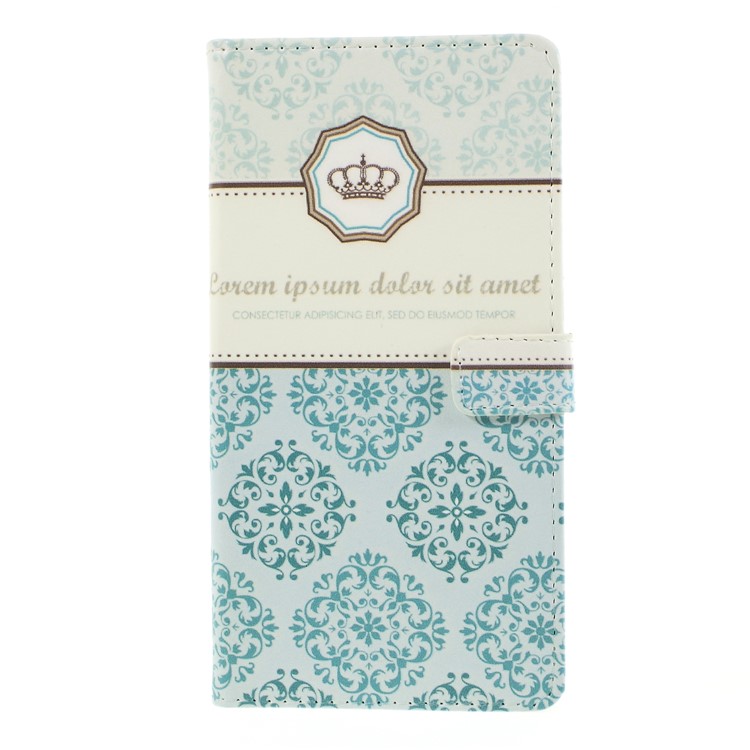 Pattern Printing PU Leather Wallet Phone Case Cover for Huawei P20 - Crown-3