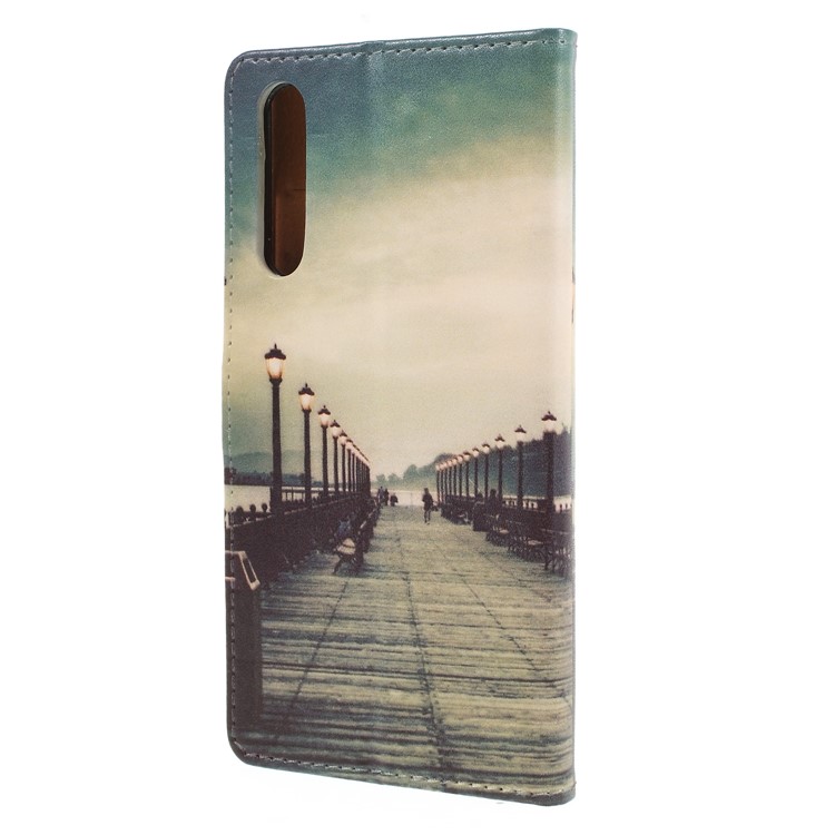 Pattern Printing PU Leather Wallet Phone Accessory Case for Huawei P20 - Street-2