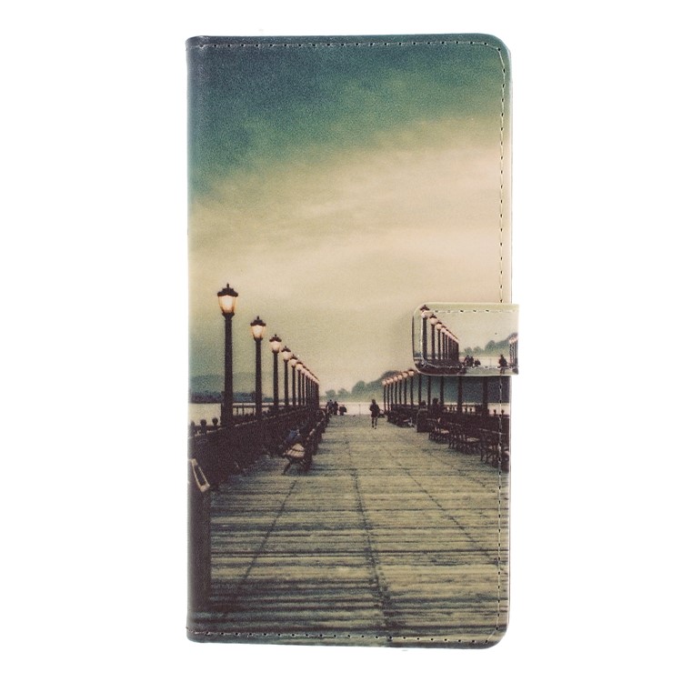 Pattern Printing PU Leather Wallet Phone Accessory Case for Huawei P20 - Street-3