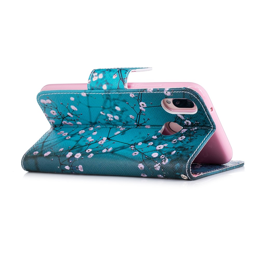 Capeta de Billetera de Cuero PU Estampada Para Huawei P20 Lite / Nova 3e (China) - Sweet de Invierno