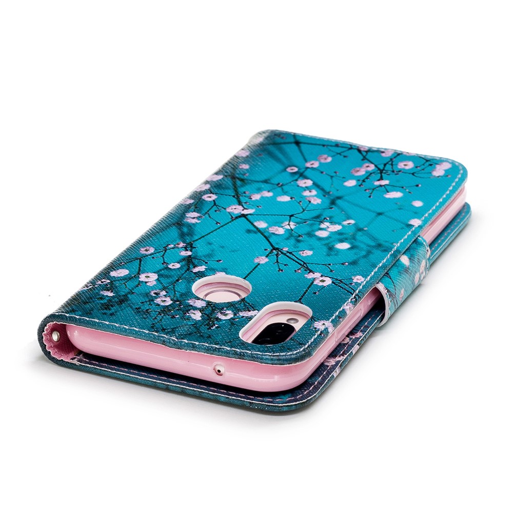 Capeta de Billetera de Cuero PU Estampada Para Huawei P20 Lite / Nova 3e (China) - Sweet de Invierno