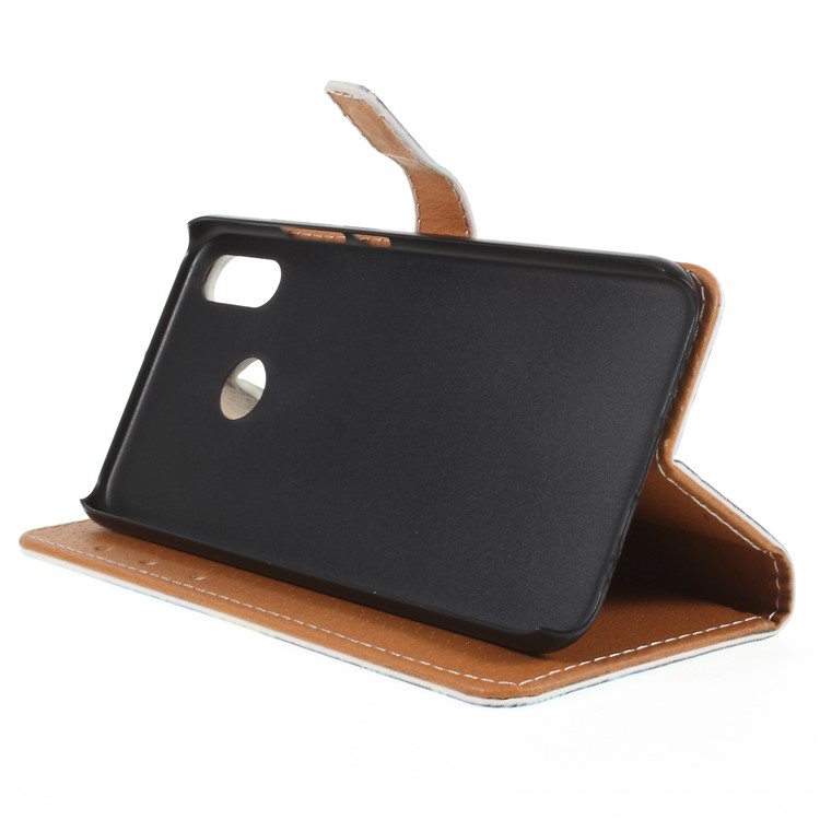 Patterned Leather Wallet Folio Cover with Stand for Huawei P20 Lite / Nova 3e (China) - Oil Painting-4