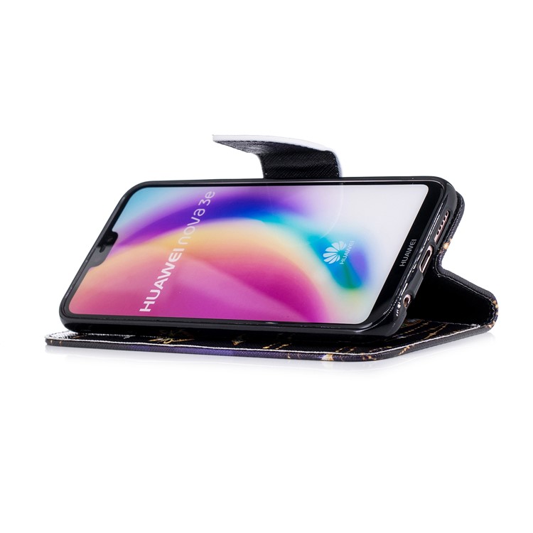 Stampa Del Modello Cassa Del Supporto Magnetico Del Raccoglitore Dell'unità Di Elaborazione Per Huawei P20 Lite / Nova 3e - Farfalla Di Decorazione Di Strass-5