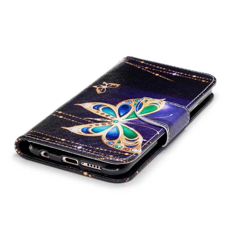 Stampa Del Modello Cassa Del Supporto Magnetico Del Raccoglitore Dell'unità Di Elaborazione Per Huawei P20 Lite / Nova 3e - Farfalla Di Decorazione Di Strass-6