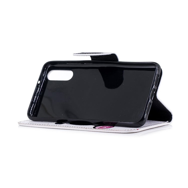 Pattern Printing PU Leather Magnetic Wallet Stand Protective Case for Huawei P20 - Cute Panda-5