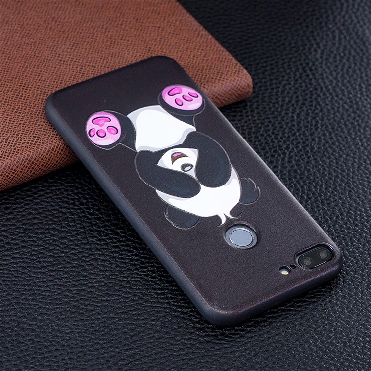 Embossment Macio TPU Caso Leve Acessório Para Huawei P20 Lite / Nova 3e (china) - Panda Bonito-3