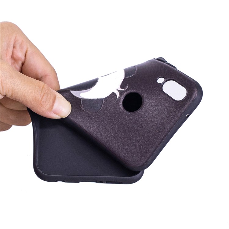 Embossment Macio TPU Caso Leve Acessório Para Huawei P20 Lite / Nova 3e (china) - Panda Bonito-7