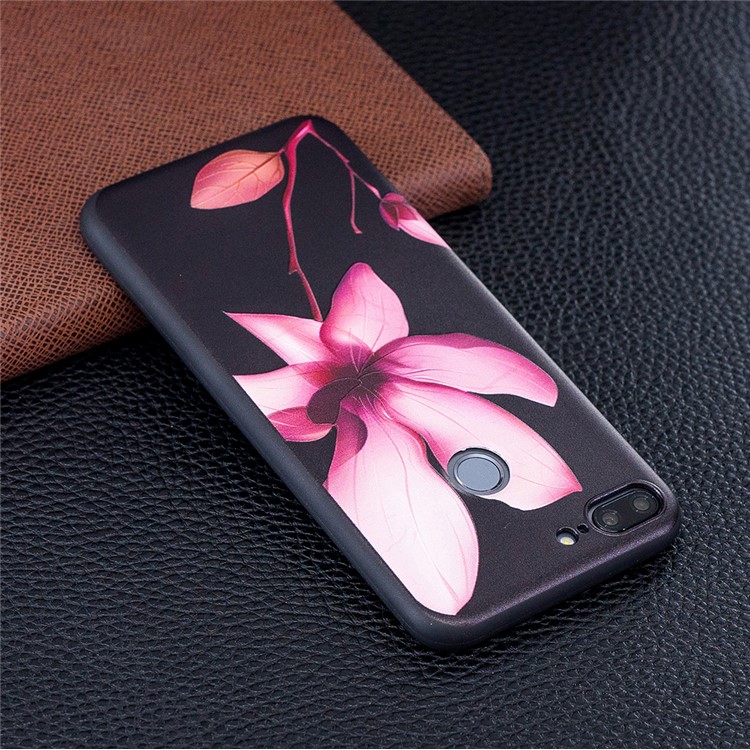 For Huawei P20 Lite / Nova 3e (China) Embossment Soft TPU Protective Phone Back Casing - Pretty Flower-3