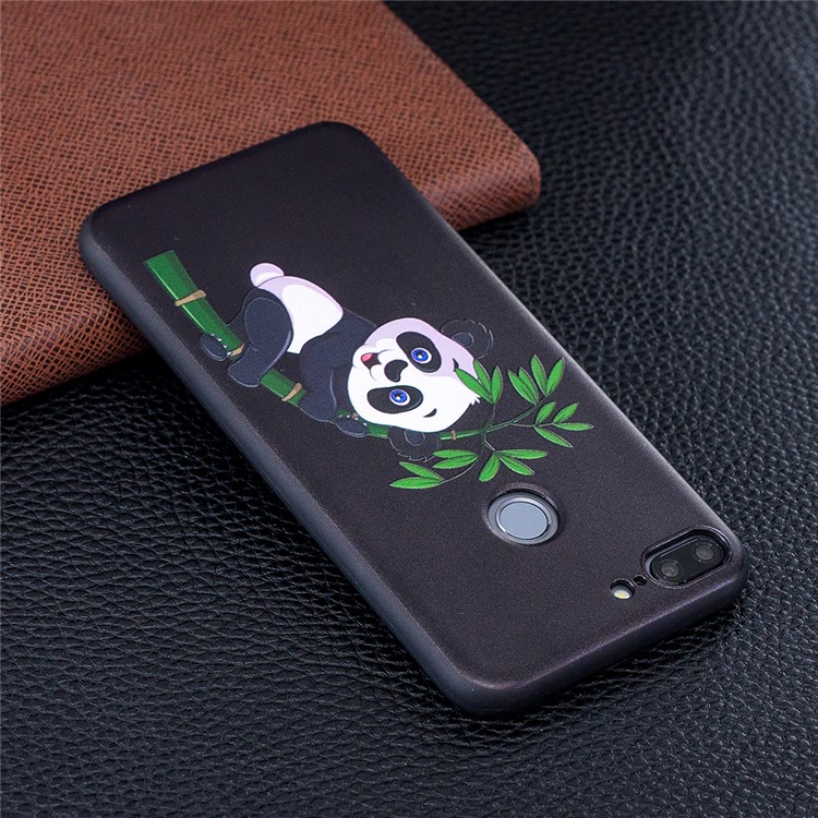 Embossment Soft TPU Back Featherweight Cellphone Shell for Huawei P20 Lite / Nova 3e (China) - Panda Climbing on Bamboo-3