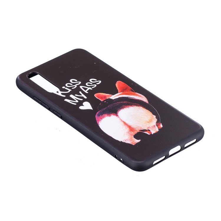 Embossment Soft TPU Back Cover for Huawei P20 - Kiss My Ass-4