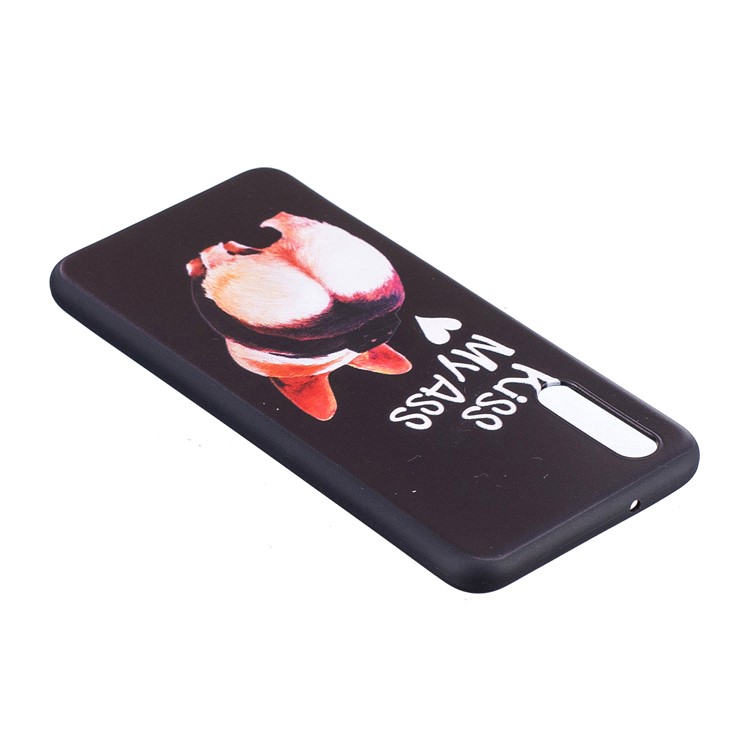 Embossment Soft TPU Back Cover for Huawei P20 - Kiss My Ass-5