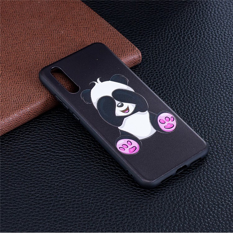 Escudo Traseiro Macio Do Relevo De TPU Para O Huawei P20 - Panda Bonito-2