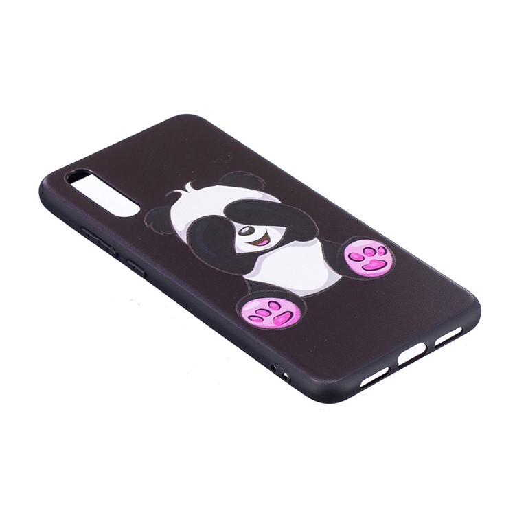 Escudo Traseiro Macio Do Relevo De TPU Para O Huawei P20 - Panda Bonito-4