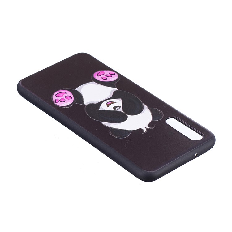 Escudo Traseiro Macio Do Relevo De TPU Para O Huawei P20 - Panda Bonito-5