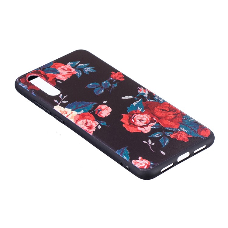 Тиснение Мягкой Мобильной Оболочки TPU Для Huawei P20 - Розы-4