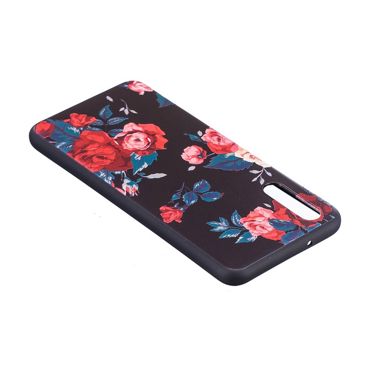 Тиснение Мягкой Мобильной Оболочки TPU Для Huawei P20 - Розы-5