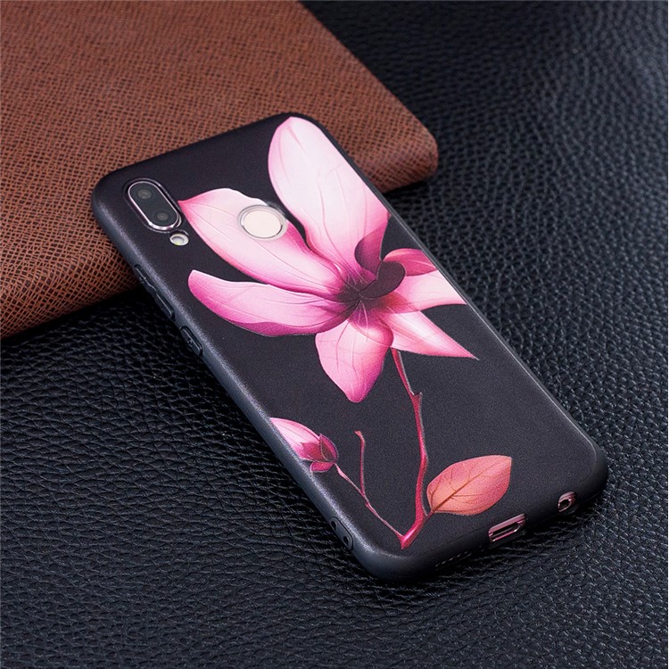 Embossment Soft TPU Phone Cover for Huawei Honor 9 Lite/9 Youth Edition - Pretty Flower-2