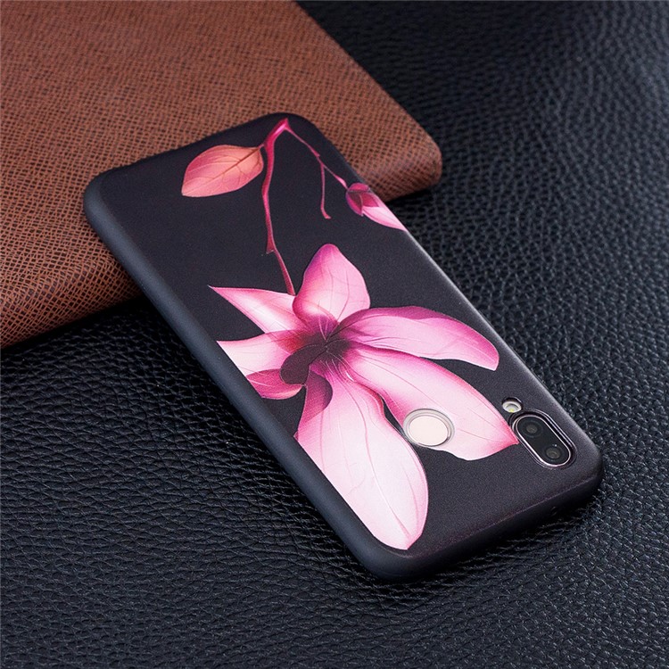 Embossment Soft TPU Phone Cover for Huawei Honor 9 Lite/9 Youth Edition - Pretty Flower-3