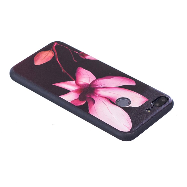 Embossment Soft TPU Phone Cover for Huawei Honor 9 Lite/9 Youth Edition - Pretty Flower-5