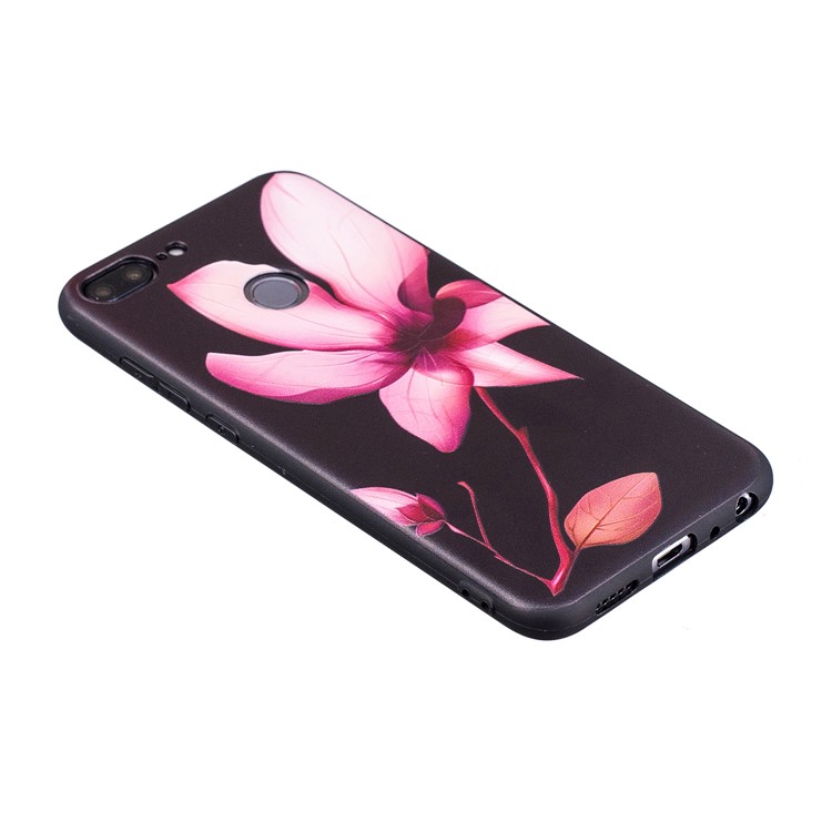 Embossment Soft TPU Phone Cover for Huawei Honor 9 Lite/9 Youth Edition - Pretty Flower-6