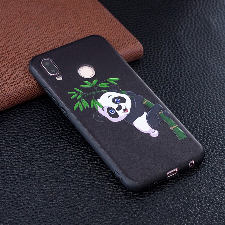 Embossment Soft TPU Phone Shell for Huawei Honor 9 Lite/9 Youth Edition - Panda on Bamboo-2