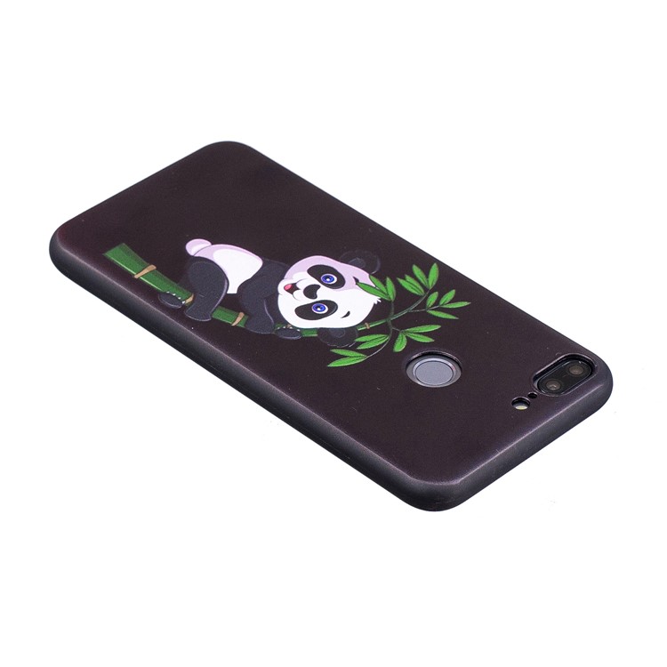 Embossment Soft TPU Phone Shell for Huawei Honor 9 Lite/9 Youth Edition - Panda on Bamboo-6