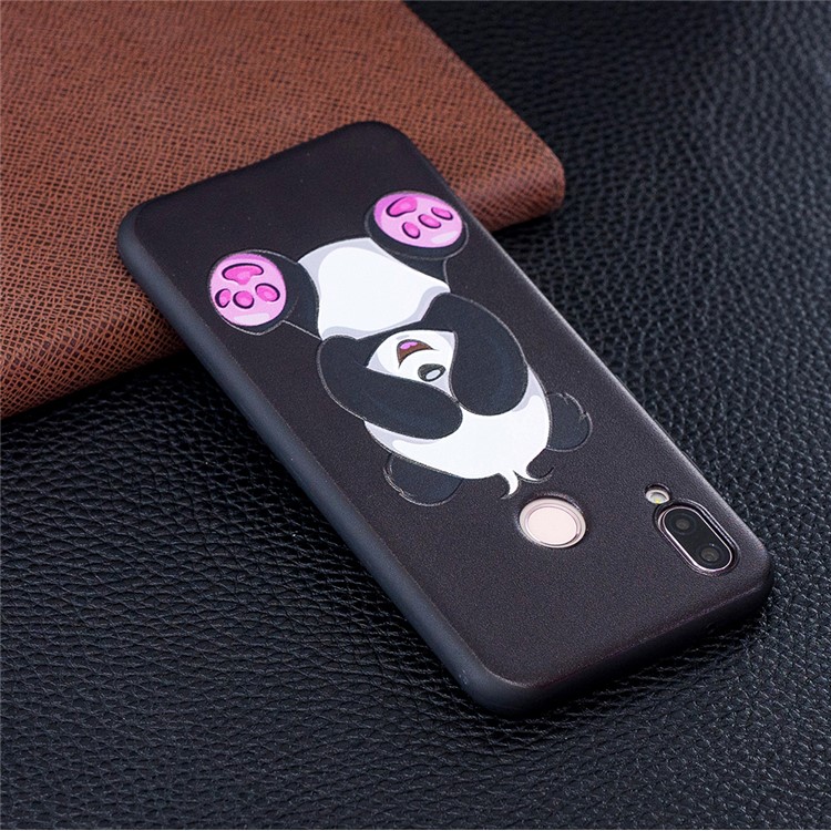 Embossment Soft TPU Protective Cell Phone Case for Huawei Honor 9 Lite/9 Youth Edition - Cute Panda-3
