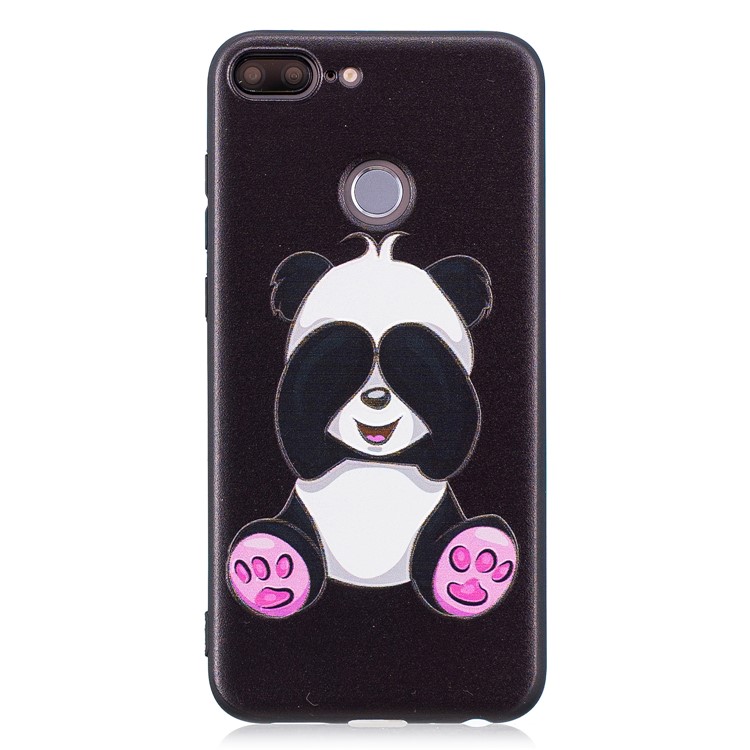 Embossment Soft TPU Protective Cell Phone Case for Huawei Honor 9 Lite/9 Youth Edition - Cute Panda-4