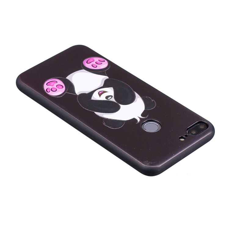 Embossment Soft TPU Protective Cell Phone Case for Huawei Honor 9 Lite/9 Youth Edition - Cute Panda-6