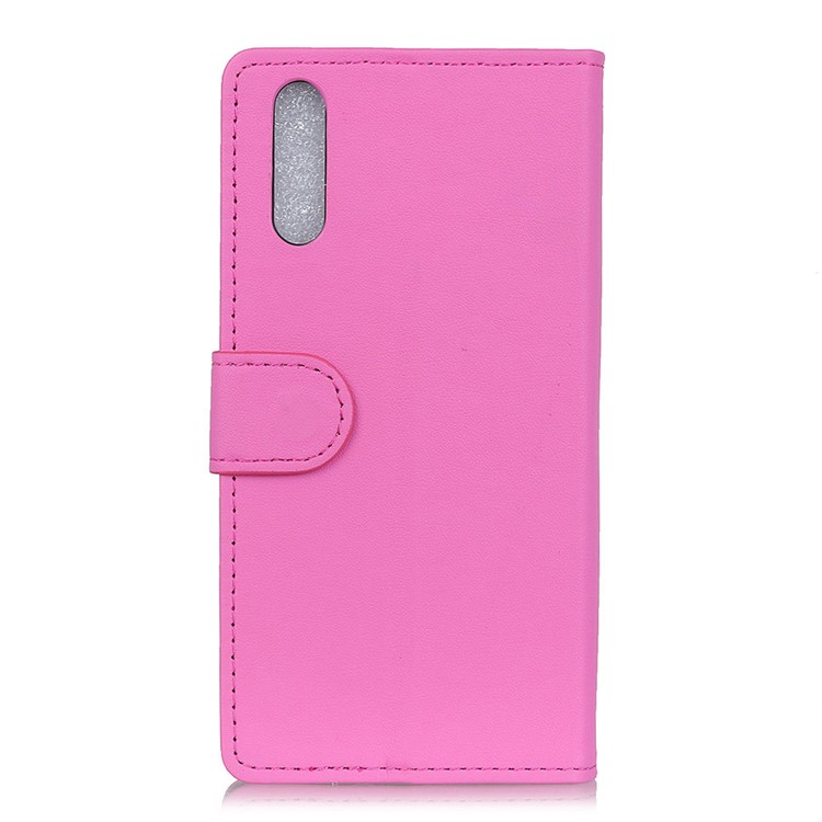 PU Leather Folio Flip Wallet Stand Shell for Huawei P20 - Rose-3