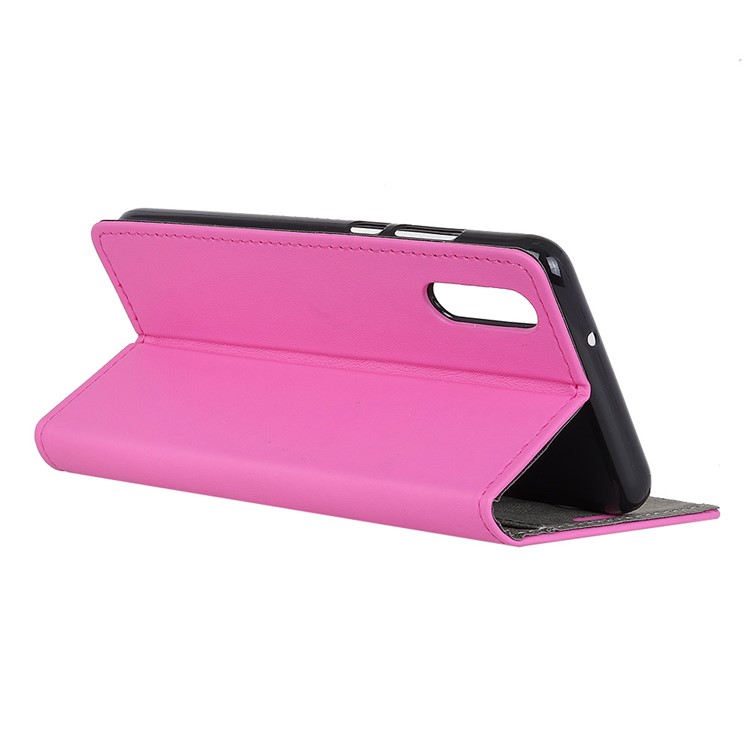 PU Leather Folio Flip Wallet Stand Shell for Huawei P20 - Rose-4