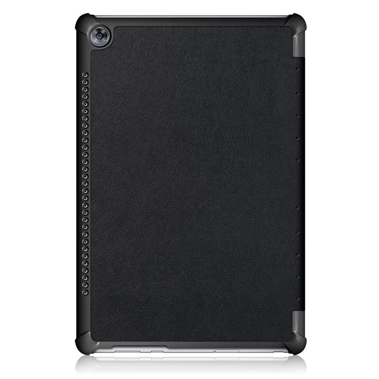 Tri-Fold Stand Flip Ledertasche Für Huawei Mediapad M5 10 / M5 10 (pro) - Schwarz-3