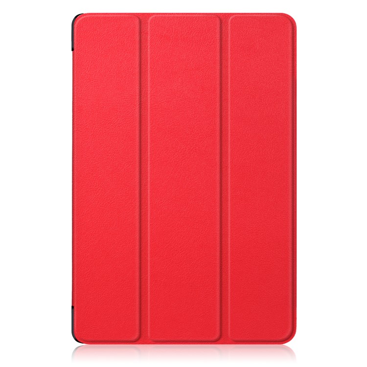 Tri-fold Stand Flip Leather Cover for Huawei MediaPad M5 10 / M5 10 (Pro) - Red-2
