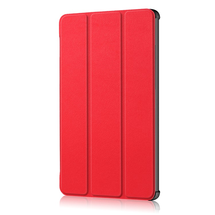 Tri-fold Stand Flip Leather Cover for Huawei MediaPad M5 10 / M5 10 (Pro) - Red-4