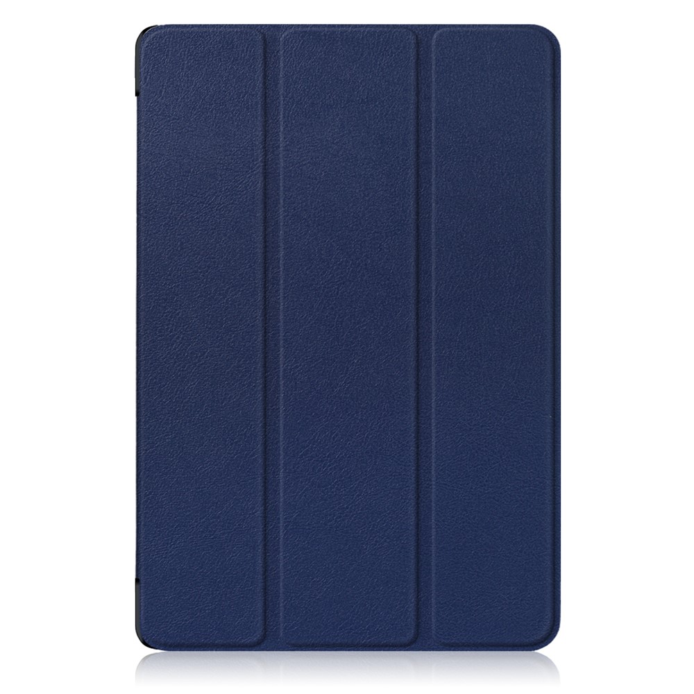 Tri-fold Stand PU Leather Protector Shell for Huawei MediaPad M5 10 / M5 10 (Pro) - Dark Blue-2