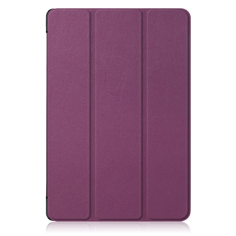 Tri-fold Stand Flip Leather Case Accessory for Huawei MediaPad M5 10 / M5 10 (Pro) - Purple-2