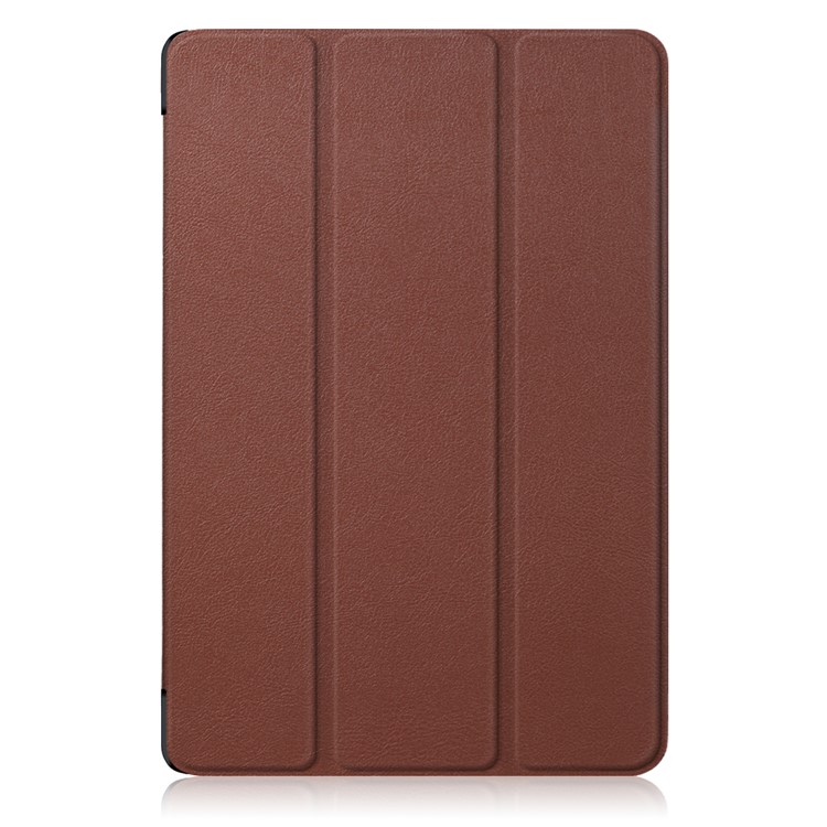 Tri-fold Stand Flip Leather Cover Accessory for Huawei MediaPad M5 10 / M5 10 (Pro) - Brown-2