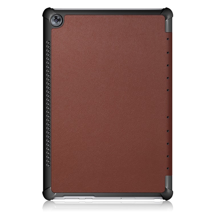 Tri-fold Stand Flip Leather Cover Accessory for Huawei MediaPad M5 10 / M5 10 (Pro) - Brown-3