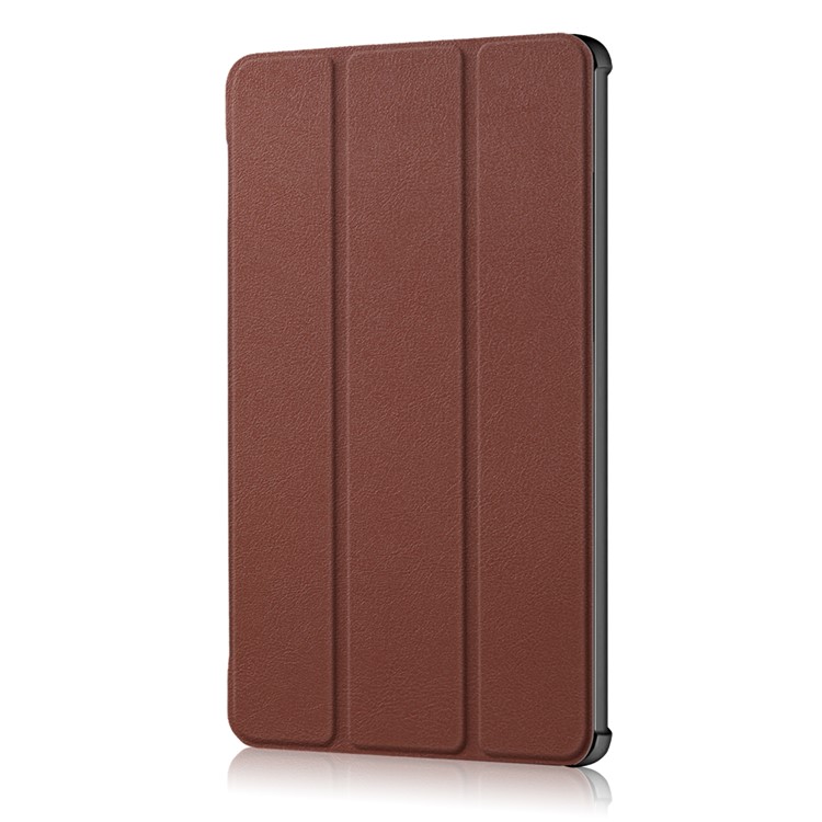 Tri-fold Stand Flip Leather Cover Accessory for Huawei MediaPad M5 10 / M5 10 (Pro) - Brown-4