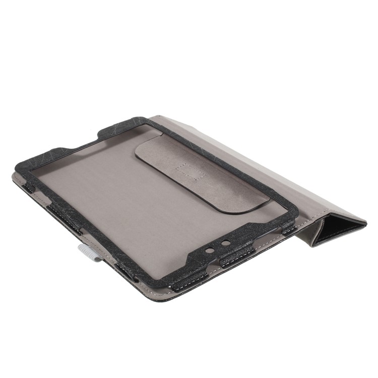 Lines Texture Stand Smart Leather Case for Huawei MediaPad M3 8.4 BTV-W09/DL09 - Black-7