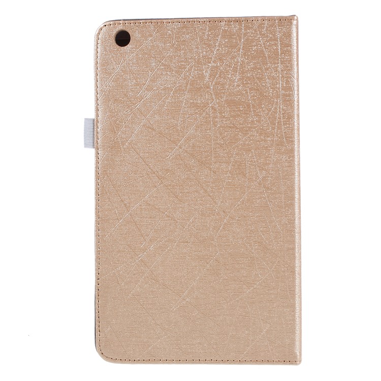 Lines Texture Stand Smart Leather Cover for Huawei MediaPad M3 8.4 BTV-W09/DL09 - Gold-2