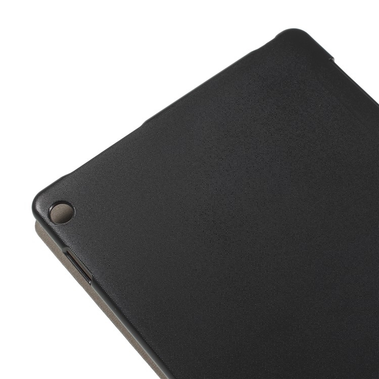 Tri-fold Stand Leather Smart Case Cover for Huawei MediaPad M3 Lite 10 BAH-W09/AL00 - Black-4