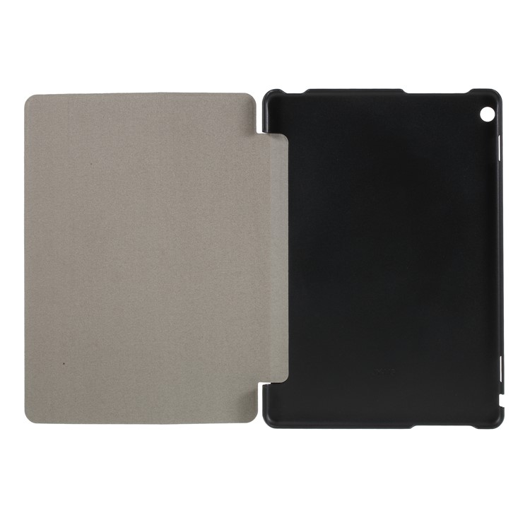 Tri-fold Stand Leather Smart Case Cover for Huawei MediaPad M3 Lite 10 BAH-W09/AL00 - Black-7