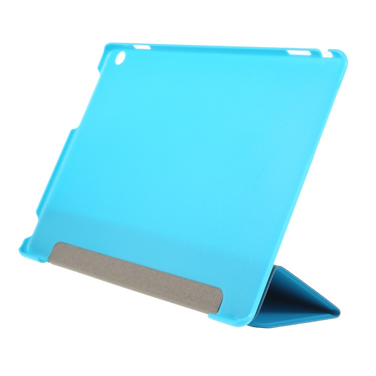 Tri-fold Stand Leather Smart Cover for Huawei MediaPad M3 Lite 10 BAH-W09/AL00 - Blue-3