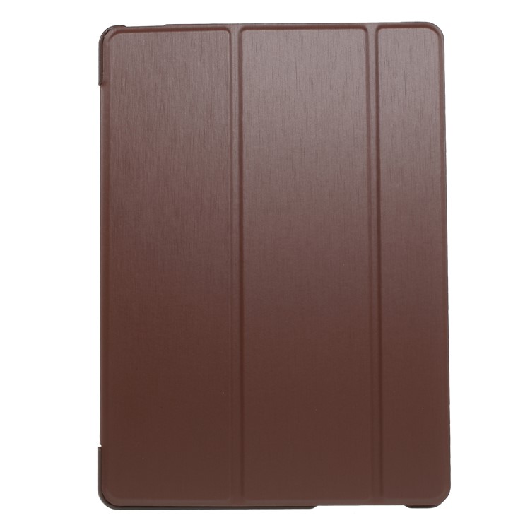 Tri-fold Stand Leather Smart Case for Huawei MediaPad M3 Lite 10 BAH-W09/AL00 - Coffee-1