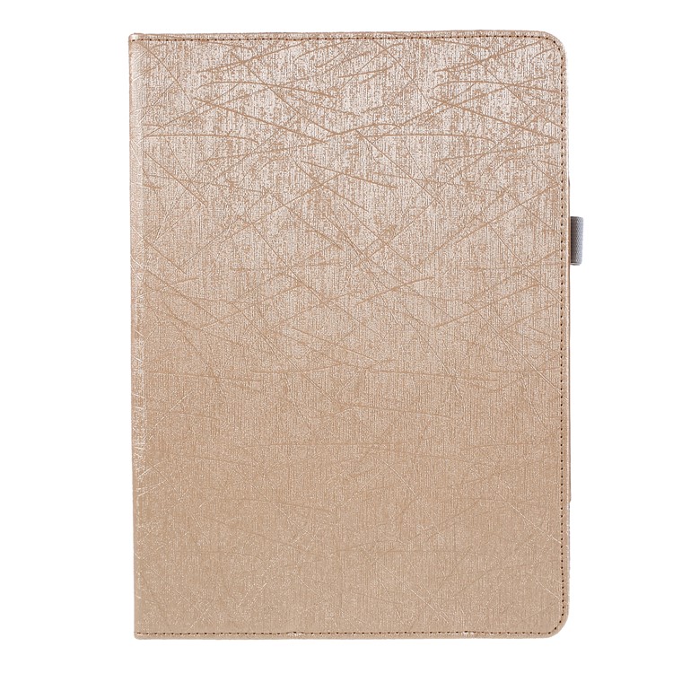 Lines Texture Stand Smart Leather Case Cover for Huawei MediaPad M3 Lite 10 BAH-W09/AL00 - Gold-1