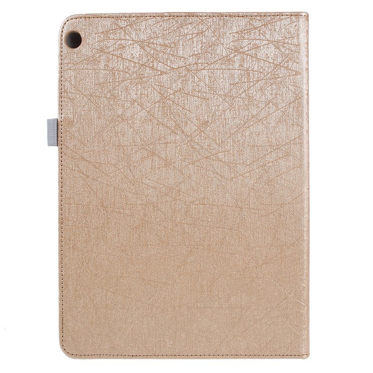 Lines Texture Stand Smart Leather Case Cover for Huawei MediaPad M3 Lite 10 BAH-W09/AL00 - Gold-2